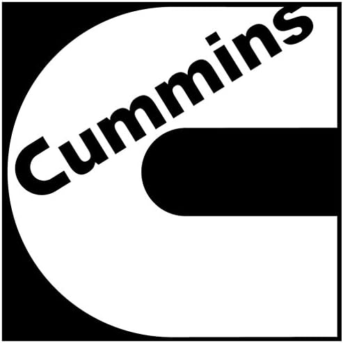 CUMMINS vinyl decal sticker 11" X 11" Blue Chrome White Black Red Green Yellow