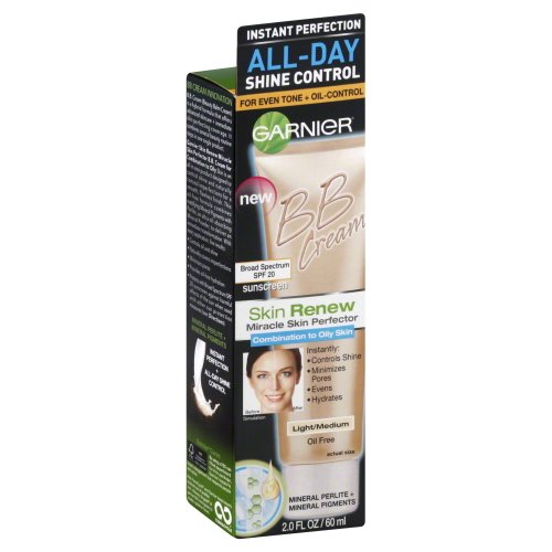 Garnier Skin Renew Miracle Skin Perfector Bb Cream, Combination To Oily Skin, Light/Medium, 2 Fluid Ounce