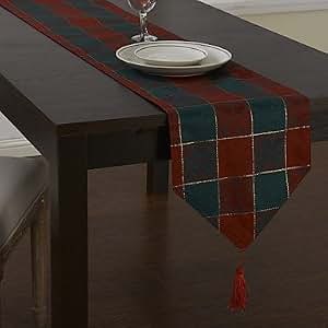 dining table table table kitchen home kitchen kitchen runners  runners linens plaid