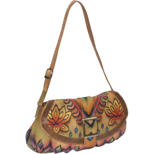 Anuschka Small Ruched Flap Python Safari