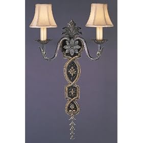 Fine Art Lamps 136550 2LT Wall Sconce - Avignon Traditional Indoor Lighting by Fine Art Lamps