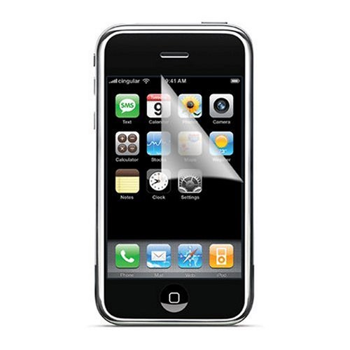 Retail Packing Apple iPhone 1st Gen (NOT for iPhone 3G) PDA Smartphone Premium Reusable LCD Screen Protector with Lint Cleaning Cloth