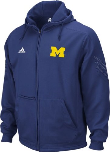 Michigan Sideline Full Zip Hooded Sweatshirt - Small