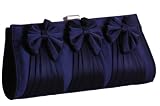 EyeCatchBags - Allure Ladies Prom Wedding Bridal Party Evening Clutch Bag Handbag Navy