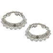 Summer Fashion Indian Jewelry Ankle Bracelet Pairs in Sterling Silver 10 inches