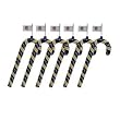San Diego Chargers NFL Candy Cane Ornament Set of 6