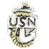 Quiges Sterling Silver Navy Bead for Pandora/Troll/Chamilia etc necklaces and bracelets