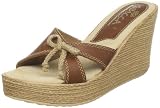 Sbicca Women's Anna Wedge Sandal,Light Brown,7 B US
