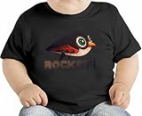 Rocket Penguin Illustration オーガニックベビーTシャツ 12 - 18 Months