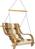 IMAGE OF Hatteras Hammocks The Adventurer Cushioned Single Swing - Rio Birch Stripe