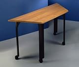 Outdoor Living : 54'' Trapezoid Teaming Table Tasking and Teaming Collection by Maxon Furniture Inc - MTT5424V
