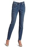 JNY Sport Women's Skinny Jean with Studded Back Pocket, Canyon Wash, 4