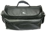 Zeikos ZE-CA101A Leather Large Camera & Video Bag (Black Faux)