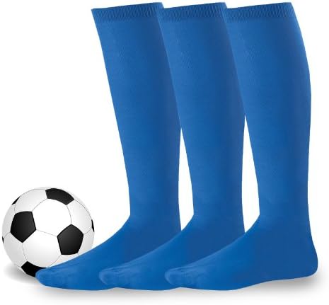 Soxnet Soccer Sports Team 3-pair Cushion Socks - Unisex (Children, Youth, Men, Women)