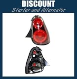 New Aftermarket Passenger Side Tail Light That Fits A 2000-2005 Chevrolet Monte Carlo LS/SS, 2002 Chevrolet Monte Carlo SS 35th Anniversary Edition/SS Dale Earnhardt Signature Edition, 2003 Chevrolet Monte Carlo LS Competition/LS Sport/SS High Sport/SS Pace Car, 2005 Chevrolet Monte Carlo LT, OE Replacement DOT SAE Approved, Red Plastic Lens, Black Housing, Without Bulbs