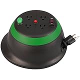 Designcord Auto Rewind Extension Cord Reel, 20-Feet General Duty 16/3 AWG