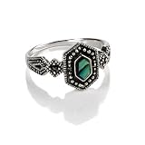FOJO's Marcasite Abalone Bead Ring