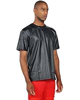 Pizoff Unisex Hip Hop Luxury Alligator PU Leather Thick Warm Winter T-shirt