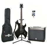 Metal X Guitar + 60W DSP Amp and Accessory Pack Black