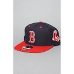 American Needle Hats The Boston Red Sox Blockhead Snapback Hat in Navy & Red,Hats for Men
