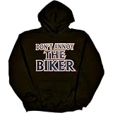 IMAGE OF MENS HOODY : SPORTS GREY - SMALL - Dont Annoy The Biker - Funny Biker Cyclewear