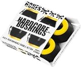 Bones Wheels Hardcore Black / Yellow Skateboard Bushings - 4 Pieces -