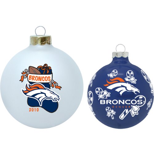 NFL Denver Broncos Collectible and Traditional Ornament Set