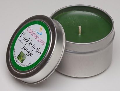 Celebriscents Fumble in The Jungle Masculine Leather, Tobacco, Amber and Musk Scented Soy Candle