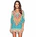 Women Chiffon Dress, Misaky Ladies 3/4 Sleeves Vintage Print Loose Dress