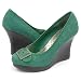 Qupid Miranda12 Wedges 9 Green