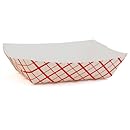 Southern Champion Tray 0405 #40 Southland Paperboard Red Check Food Tray, 6 oz Capacity (Case of 1000)
