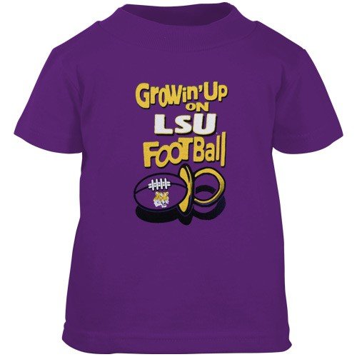 LSU Tigers Purple Infant Pacifier T-shirt (6 Months)