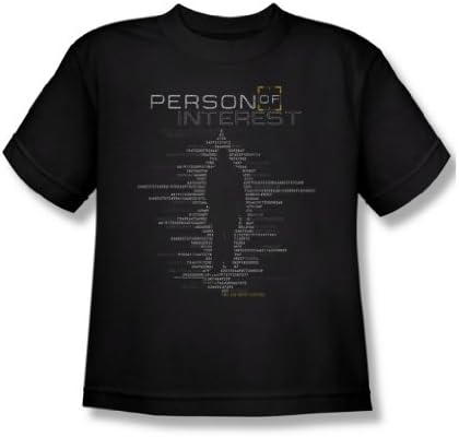 Person Of Interest - Youth Digits T-Shirt In Black, Size: Medium, Color: Black