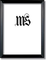 8x10 / 8'' x 10'' Frame for Picture Photo or Diploma, Solid Wood, Black, style #601