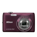 Nikon COOLPIX S4100 14 MP Digital Camera with 5x NIKKOR Wide-Angle Optical Zoom Lens and 3-Inch Touch-Panel LCD (Plum)