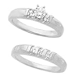 41XgSUJ680L. SL160  14K White Gold Diamond Wedding Set   0.60 Ct.
