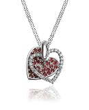 Sterling Silver Cubic Zirconia Heart Pendant