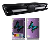 Bundle Monster Barnes & Noble Nook Genuine Leather Case Cover Jacket + Skin Art Decal Sticker + Screen Protector Ebook Accessories Combo - Fit 3G and Wifi Version