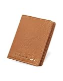 Roccobarocco Signature Pebble-grain Leather Card & ID Holder Tan