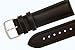 Men's Genuine Italian Leather Watchband Chronograph Style Black 22mm Watch Band