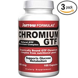 Jarrow Formulations Jarrow Chromium Gtf, 100 Capsules (Pack of 3) by 