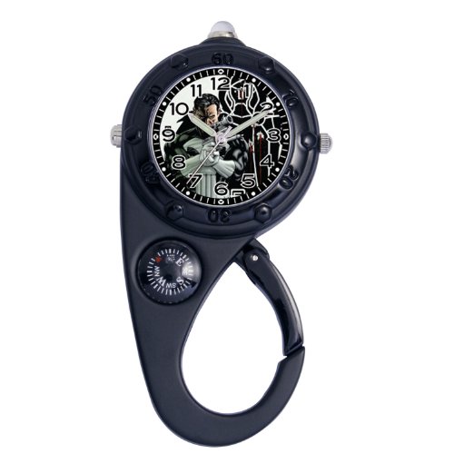 Marvel Comics Kids' MA0305-D117 Marvel Punisher Adventure Black Clip Watch