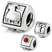 Ohm Silver CZ Aries Zodiac Horoscope Bead Charm