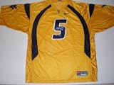 Pat White Autographed Jersey - Gold West Virginia - Autographed NFL Jerseys
