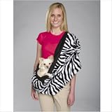 East Side Collection Reversible Sherpa Sling Carrier - Zebra