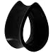 1/2" Black Teardrop Silicone Flexible Tunnel