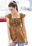 metrostyle Smocked Babydoll Tunic