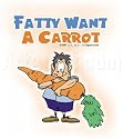 Fatty want a Carrot Women's Ringer T-Shirt