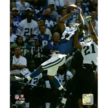 Reggie Wayne Indianapolis Colts In Air Catch 8x10 Photo