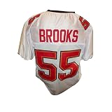 Derrick Brooks Autographed Tampa Bay Buccaneers (White #55) Custom Jersey - Brooks Holo